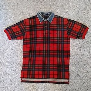 Vintage plaid Polo